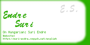 endre suri business card